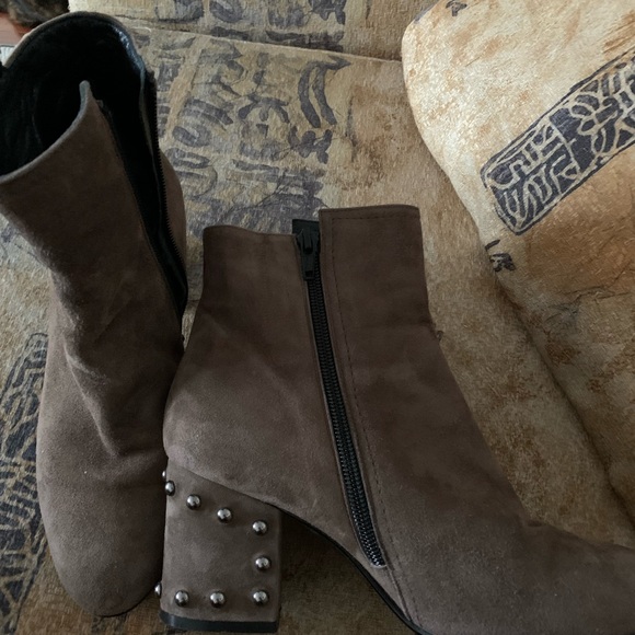 Browns couture brown suede ankle boots size 36.5 made Italy - Picture 9 of 9